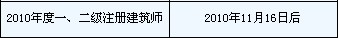 浙江：2010年二級(jí)建筑師合格證書領(lǐng)取時(shí)間